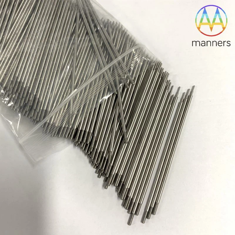 The Sample Of Precision Machined Externally Threaded Shaft Customized By The ...