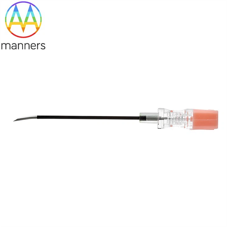 Radio Frequency Needle With Curved Tip